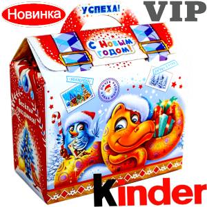 Сладкий подарок на Новый Год в жестяной упаковке весом 1200 грамм по цене 1762 руб в Орехово-Зуево