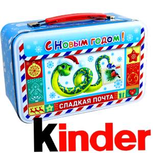 Сладкий подарок на Новый Год в картонной упаковке весом 430 грамм по цене 2136 руб в Орехово-Зуево